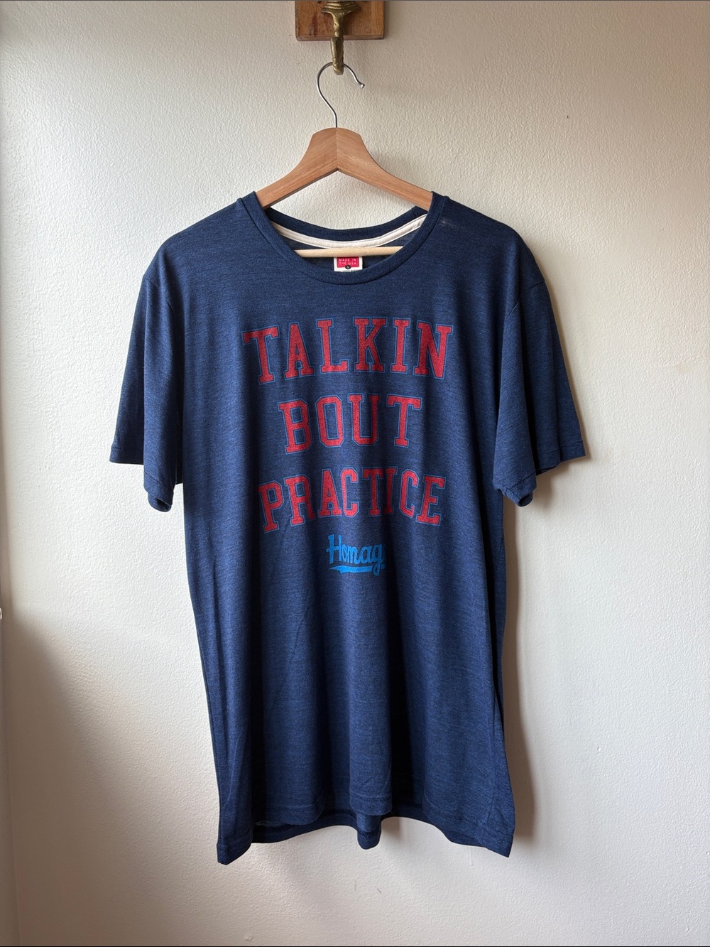 Homage “Talking Bout Practice” Tee Size Large